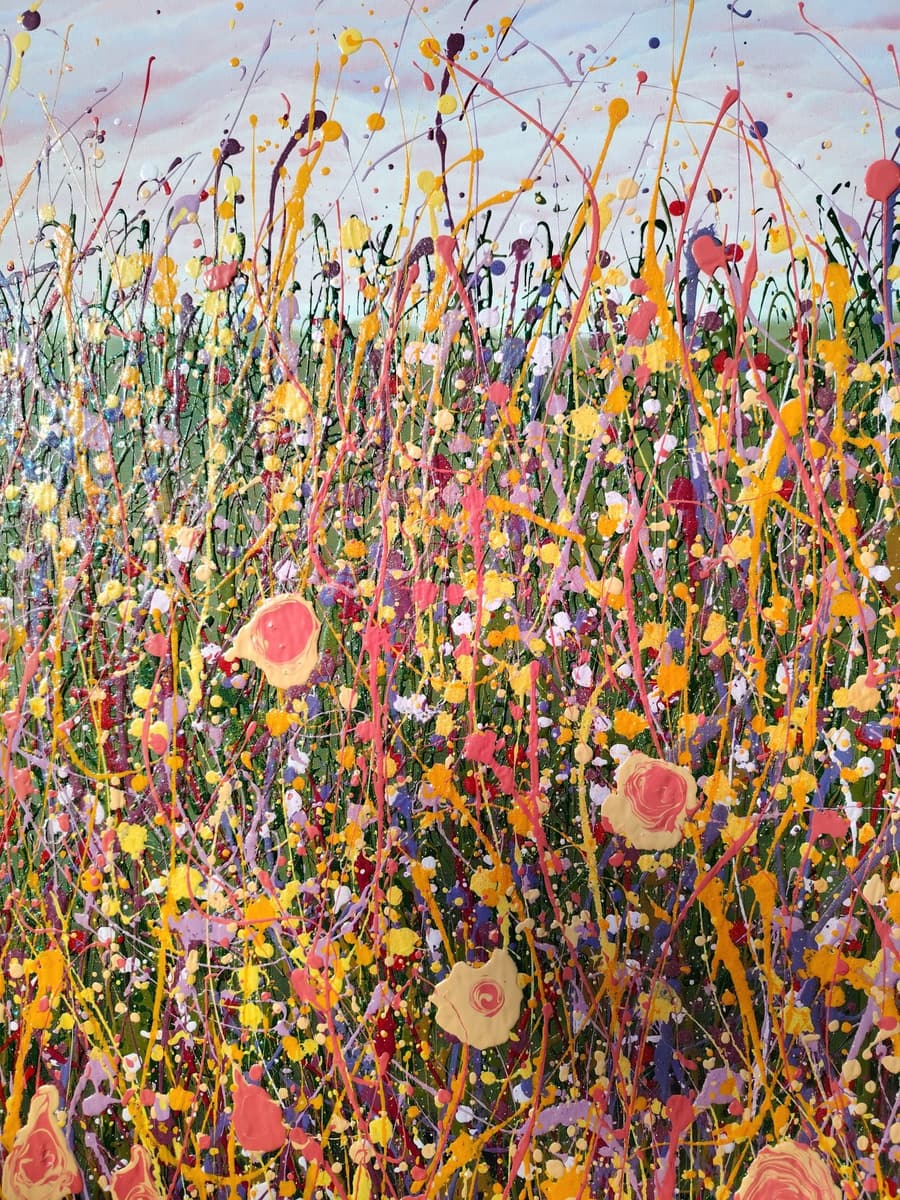 When It Feels Out of Hand, original wildflower painting by Lana Evans