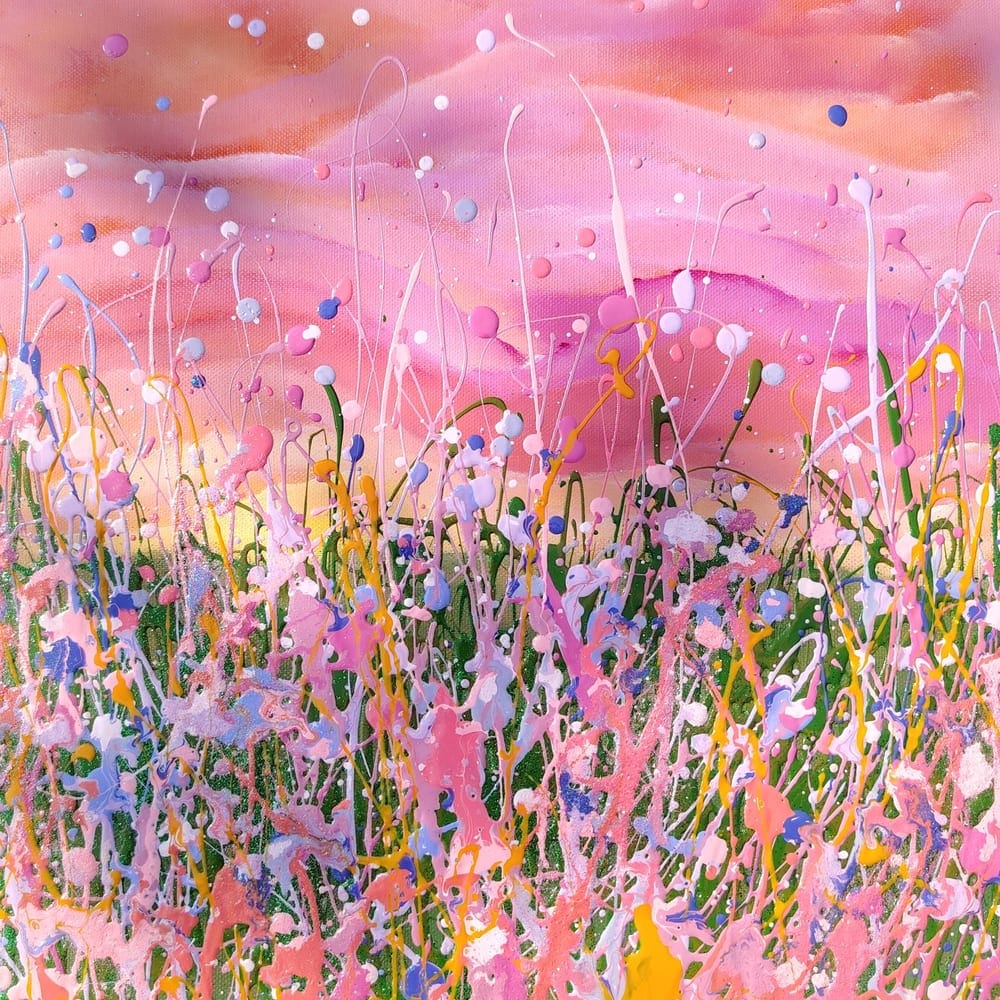 Indian Summer, original wildflower painting by Lana Evans