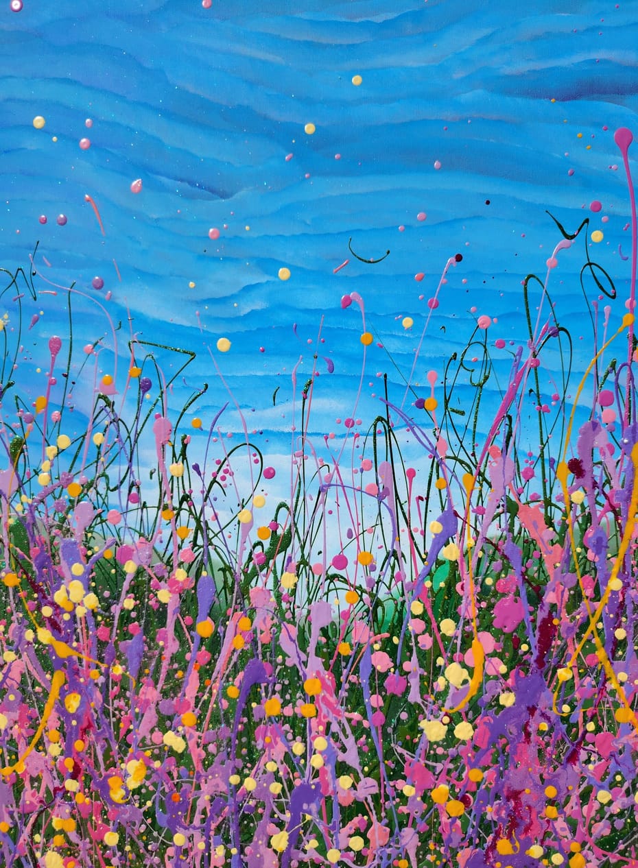 Original wildflower painting by Lana Evans