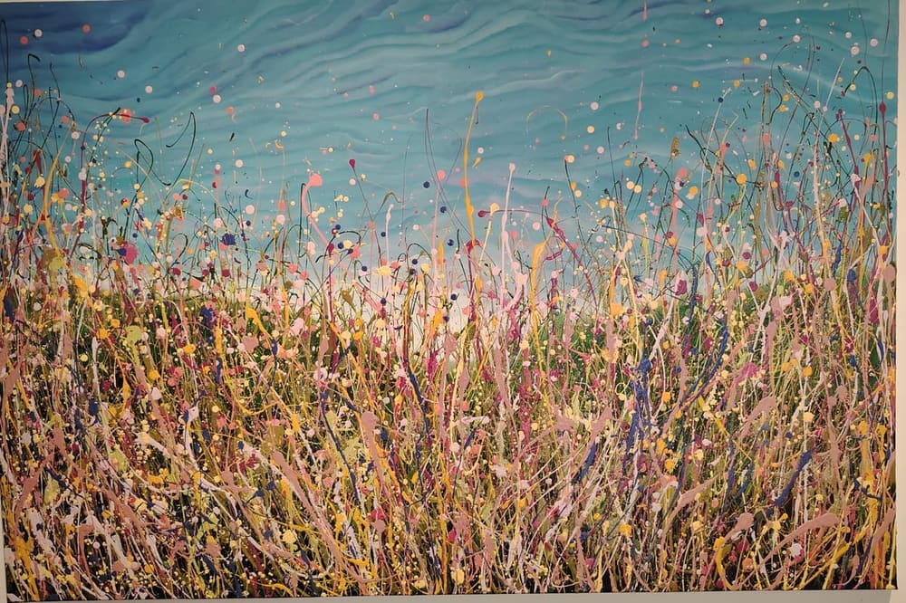 Let's Go Together, original wildflower painting by Lana Evans