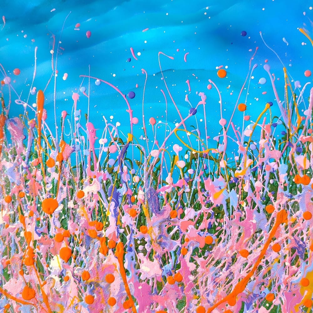 Summer Dreams, original wildflower painting by Lana Evans