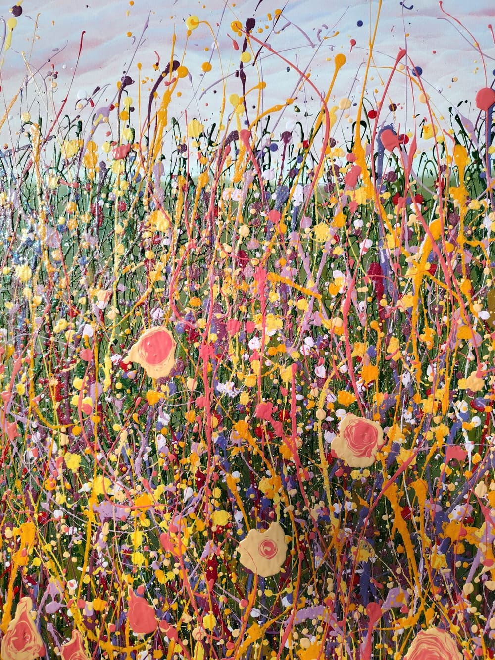 When It Feels Out of Hand, original wildflower painting by Lana Evans